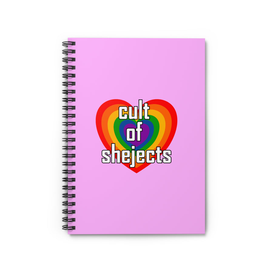 Cult of Shejects Notebook — Ruled Spiral Journal (Pink)