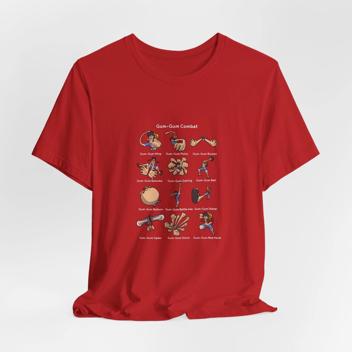 Gum-Gum Combat Moves - One Piece-T-Shirt