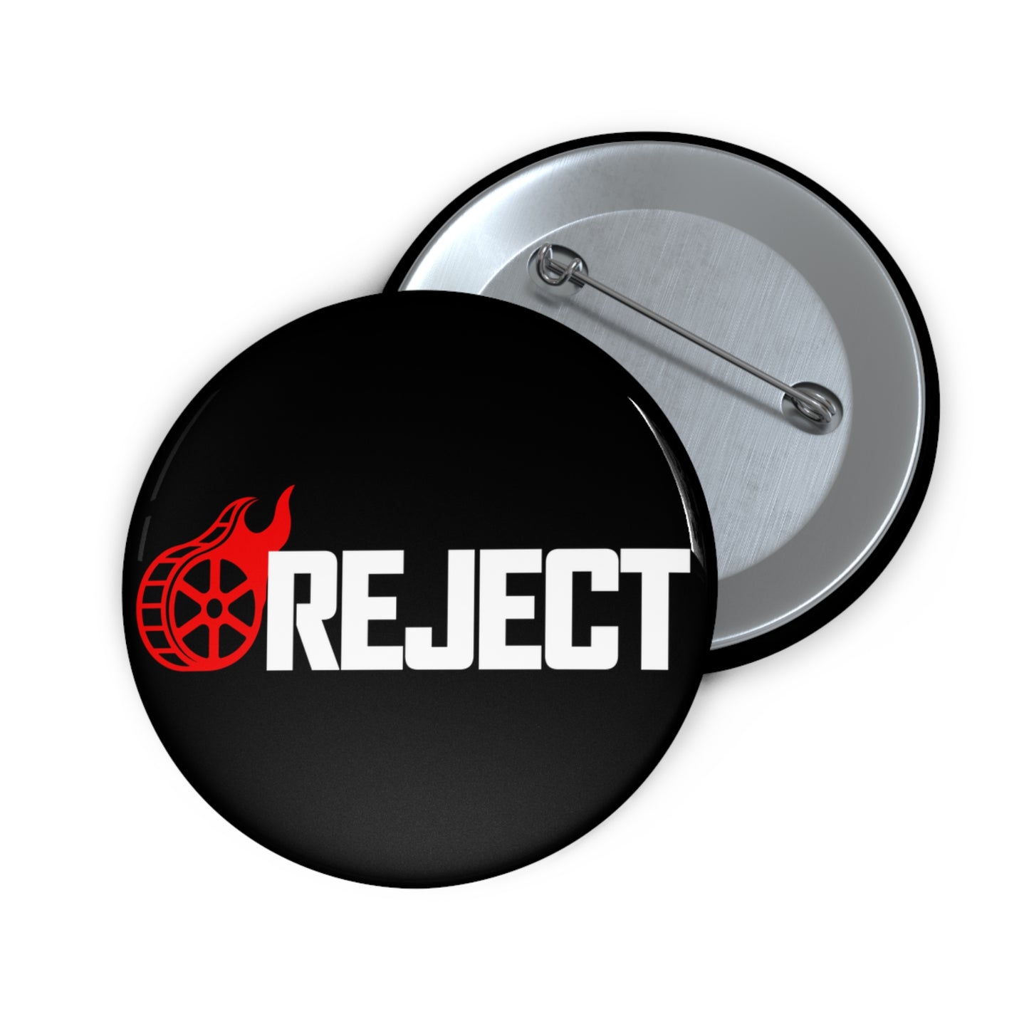 The Reel Reject Logo  Pin Button