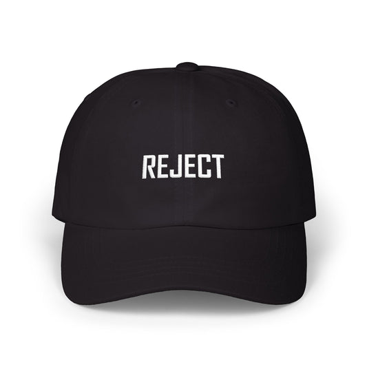Black REJECT Baseball Cap - A She-Jects Design