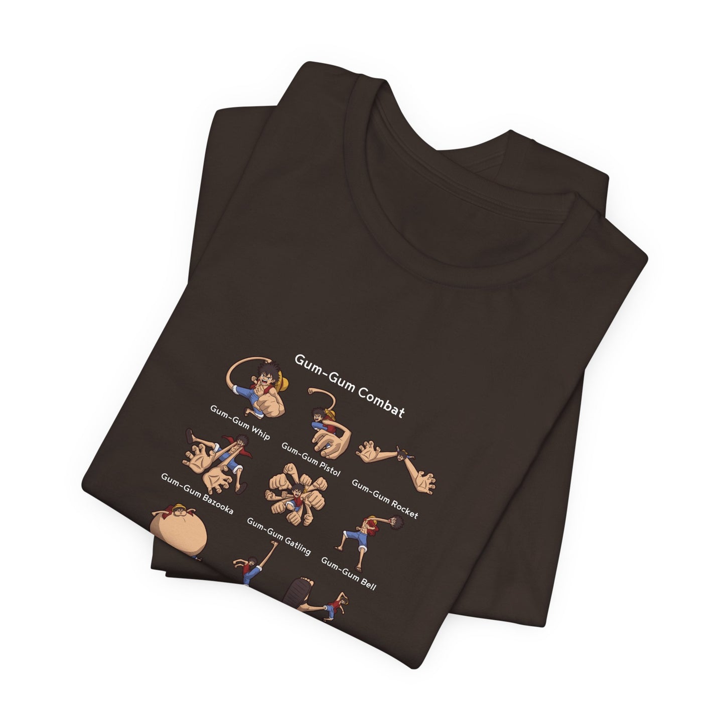 Gum-Gum Combat Moves - One Piece-T-Shirt