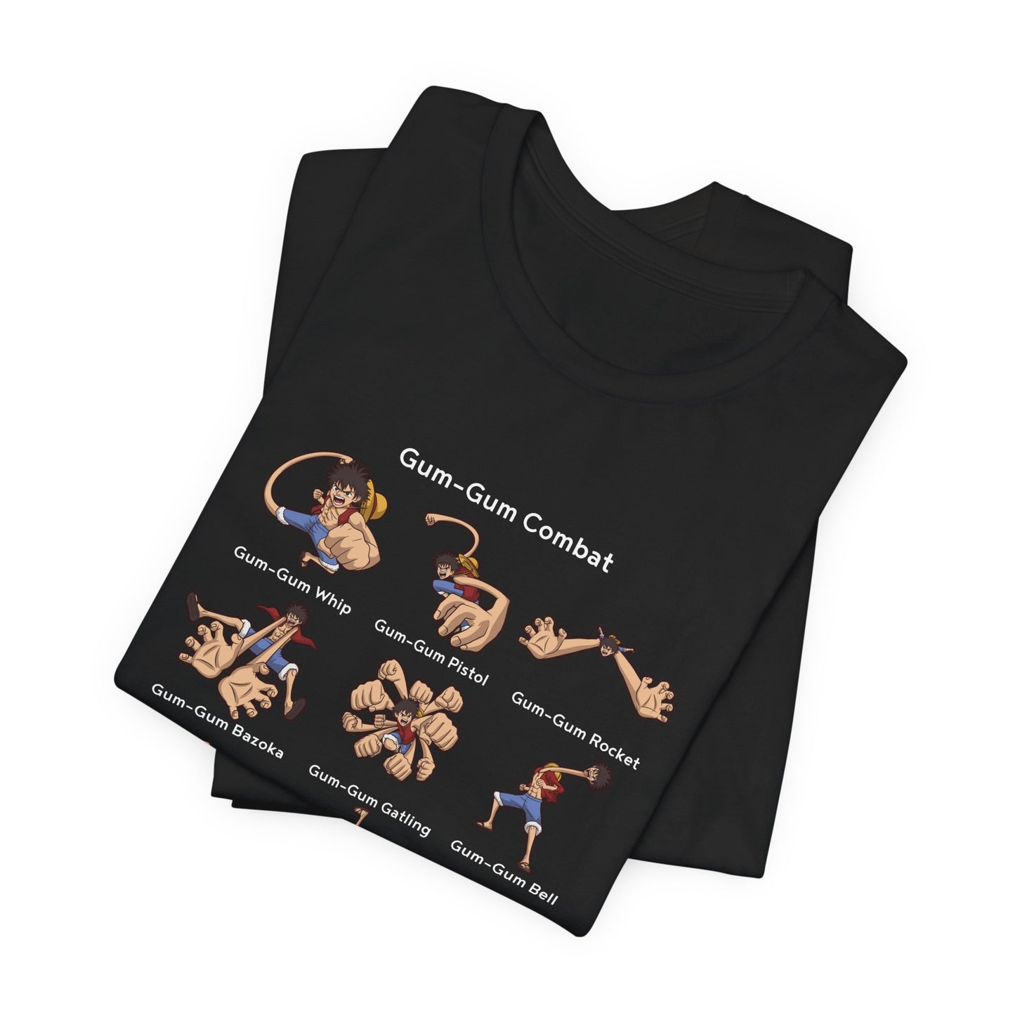 Gum-Gum Combat Moves - One Piece-T-Shirt
